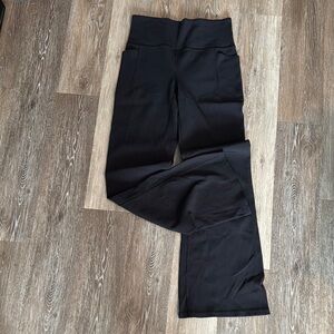 Athleta Black High-Waisted Yoga Pants - Large Tall